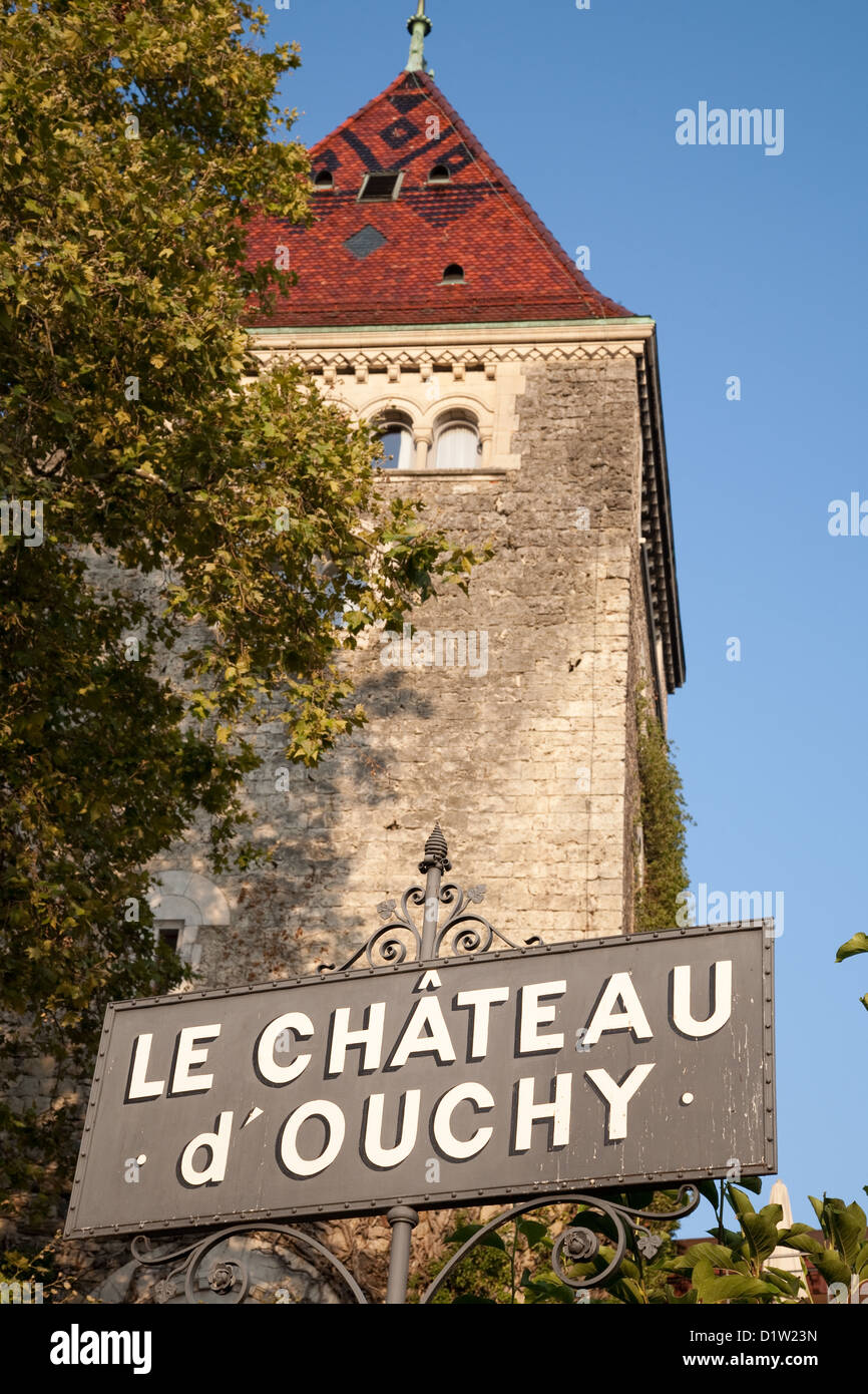 Ouchy Chateau; Lausanne; Switzerland; Europe Stock Photo