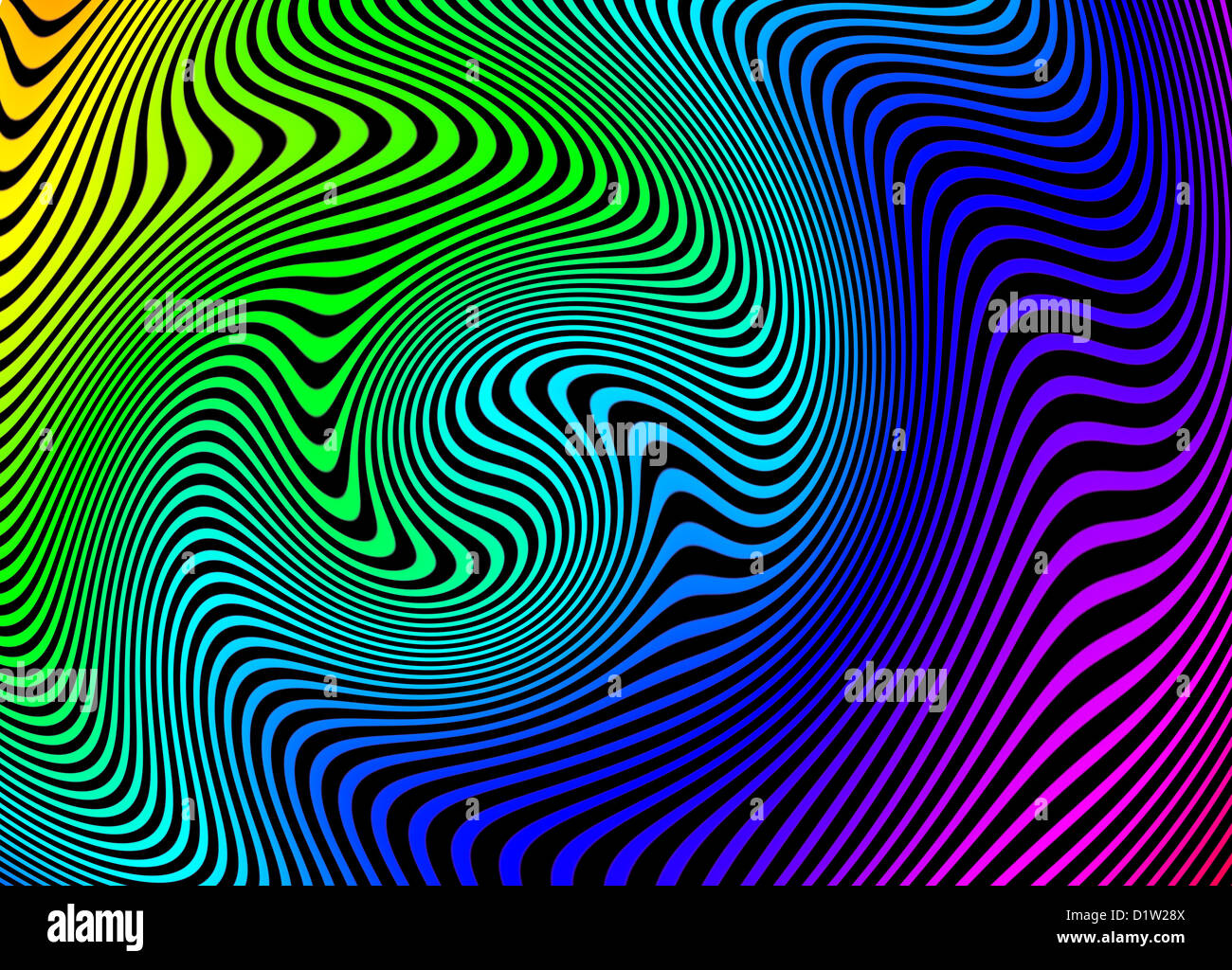 Psychedelic swirl design Stock Photo