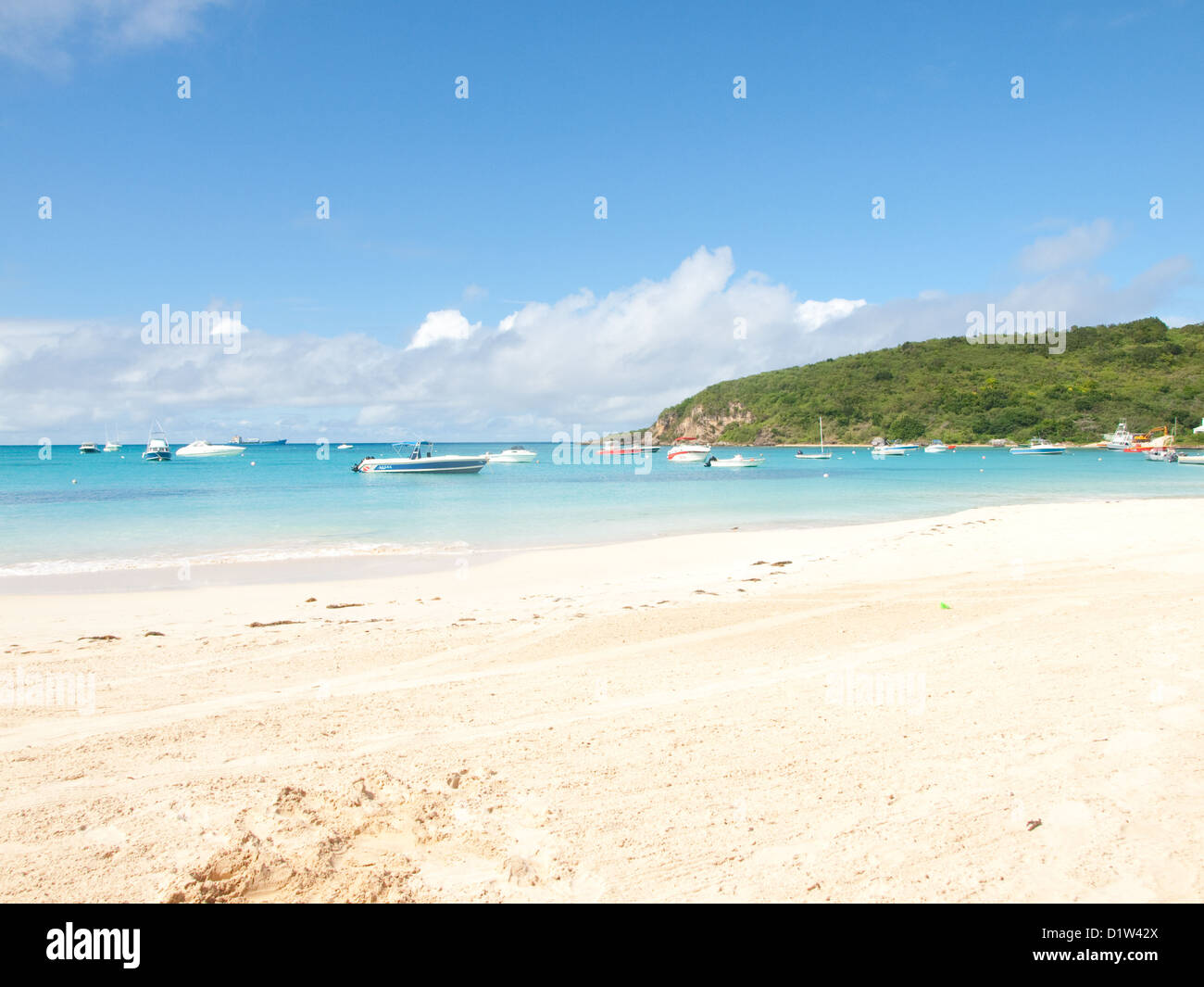 Sandy Ground Beach In Anguilla Caribbean Stock Photo Alamy