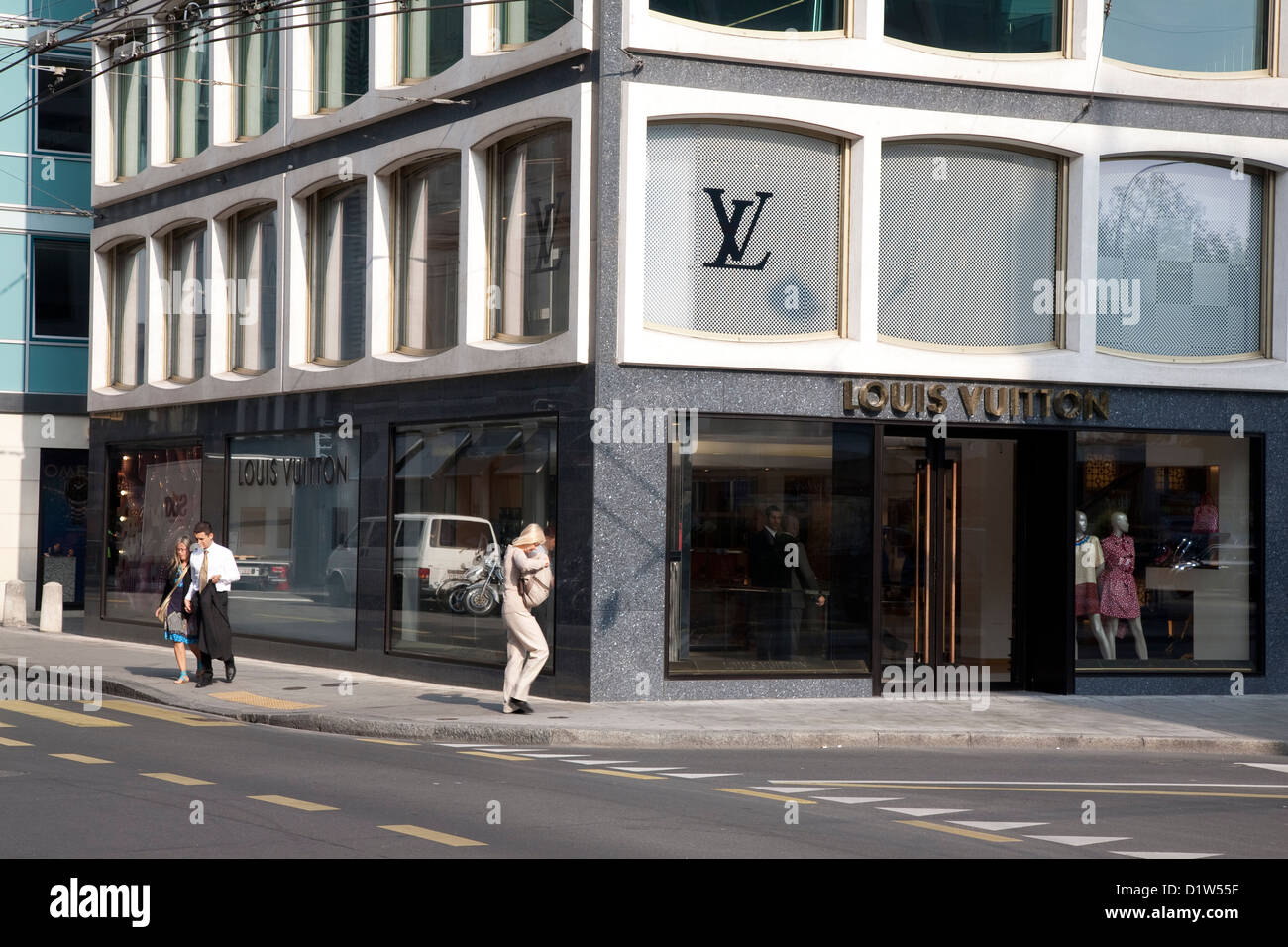 Louis Vuitton Shop, Rhone Street, Geneva, Switzerland, Europe Stock Photo -  Alamy