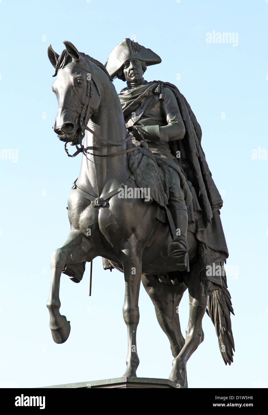 Berlin, Germany, equestrian statue of Frederick the Great Stock Photo