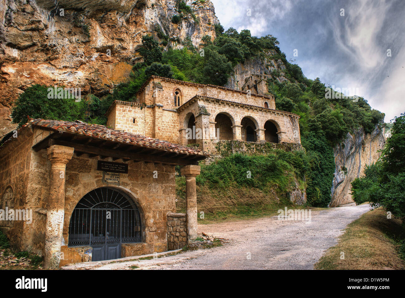 Chapel of Santa María de la Hoz Stock Photo - Alamy