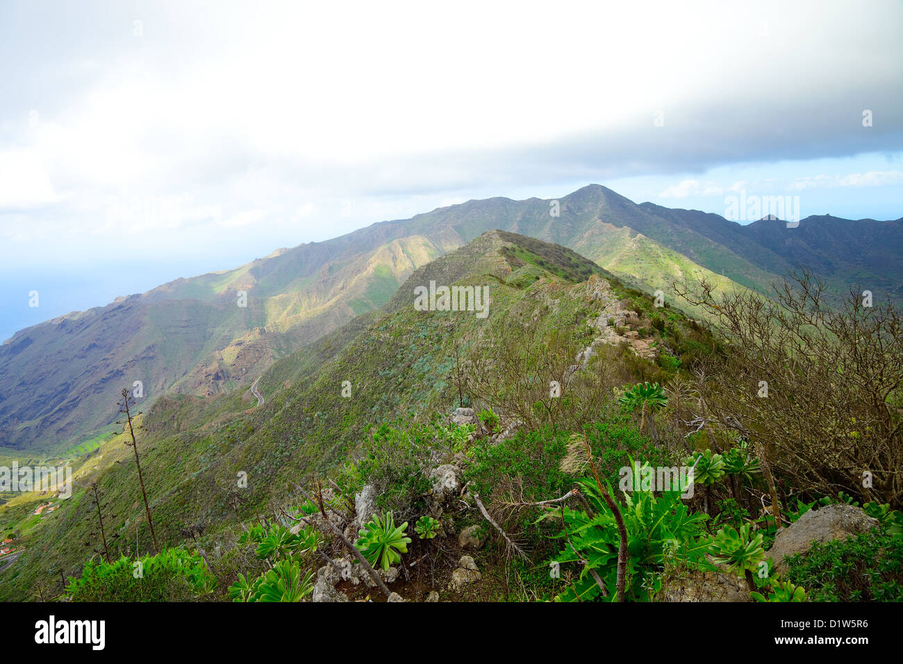 Mountain scene at Masca, Tenerife Stock Photo