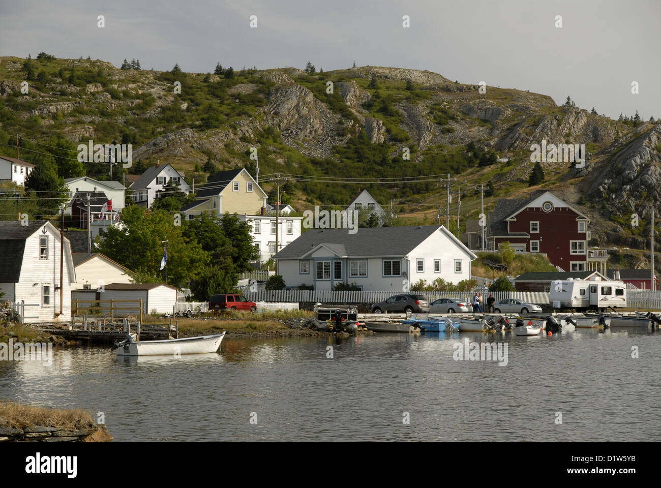 The waterfront, Brigus, Newfoundland Stock Photo Alamy