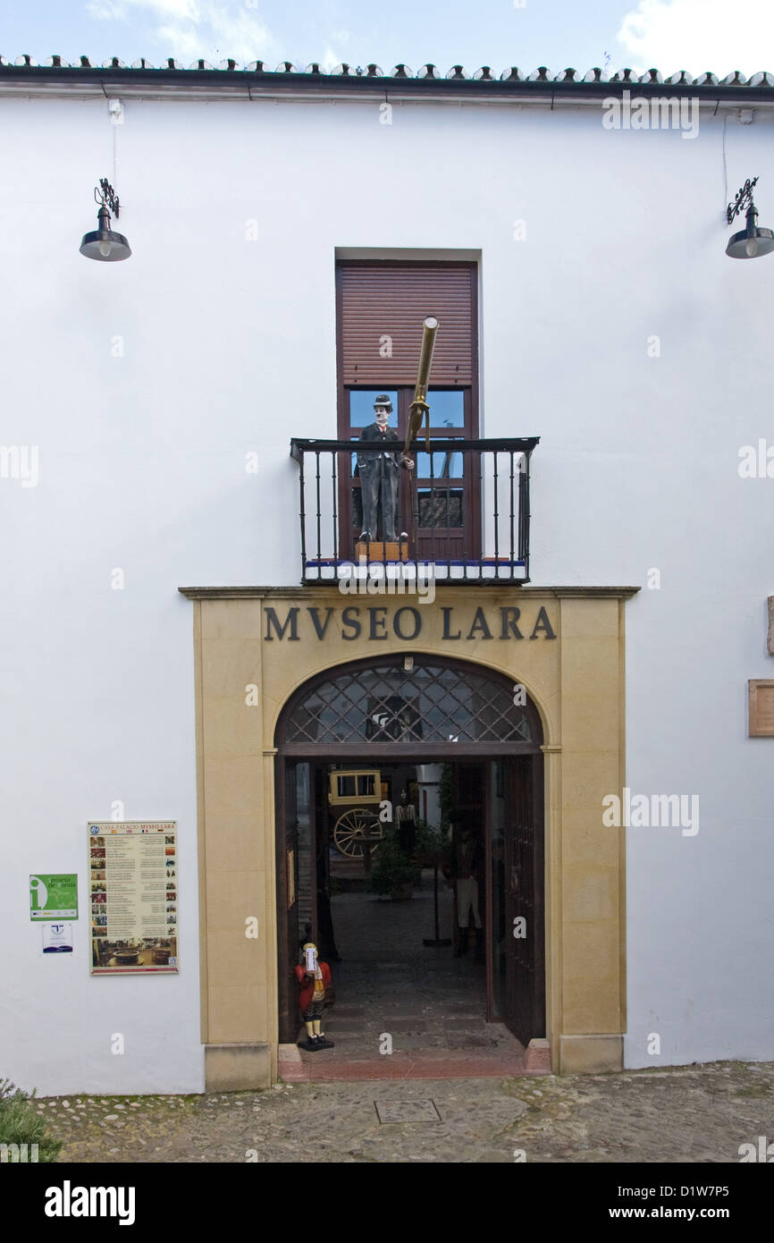 Entrance to Museo Lara, Ronda, Andalucia, Spain Stock Photo