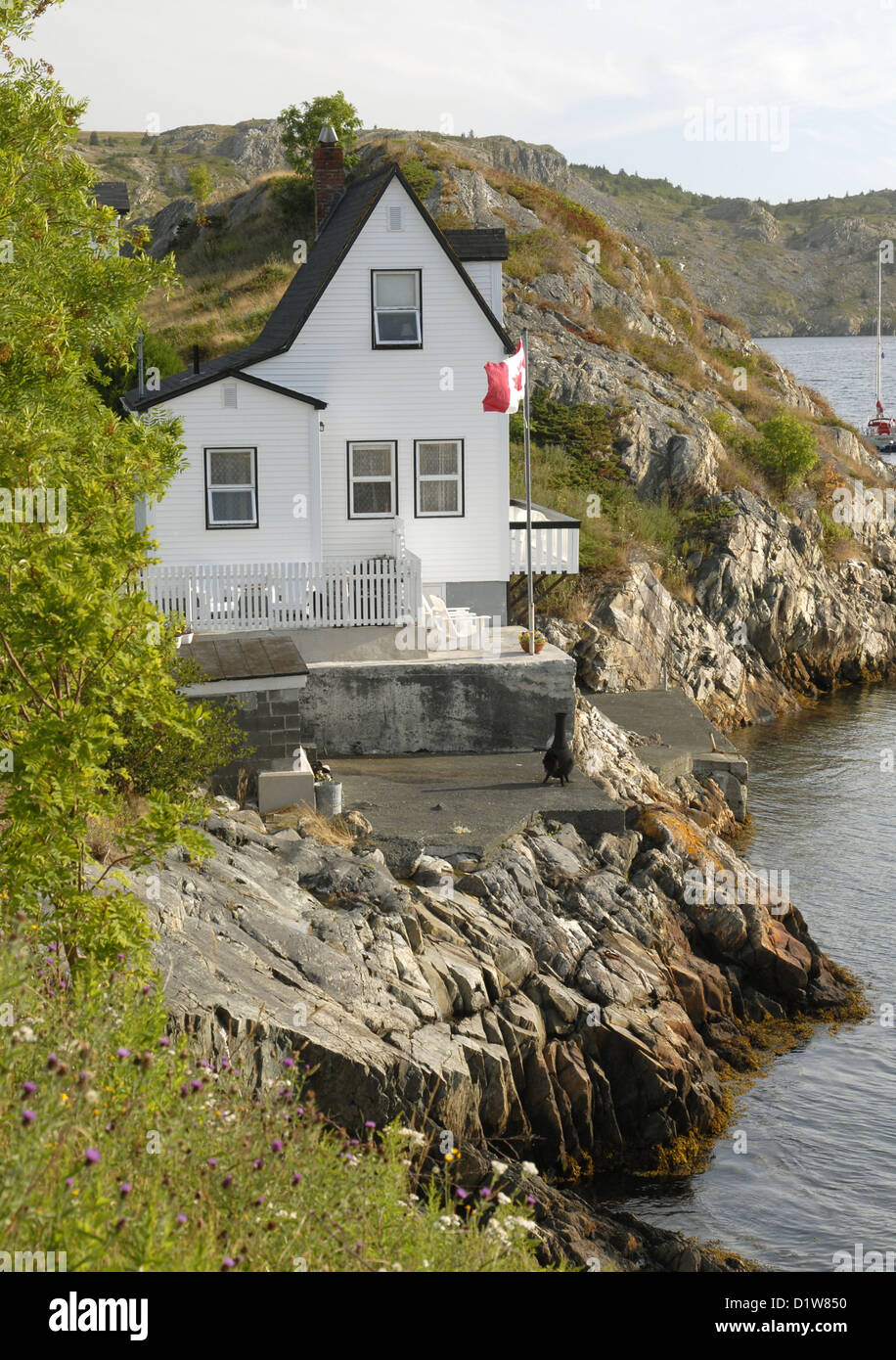 The waterfront, Brigus, Newfoundland Stock Photo Alamy