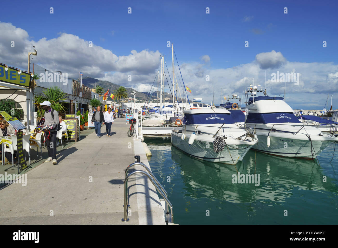 Spain, Andalucia Fuengirola. The yacht club harbour Stock Photo Alamy