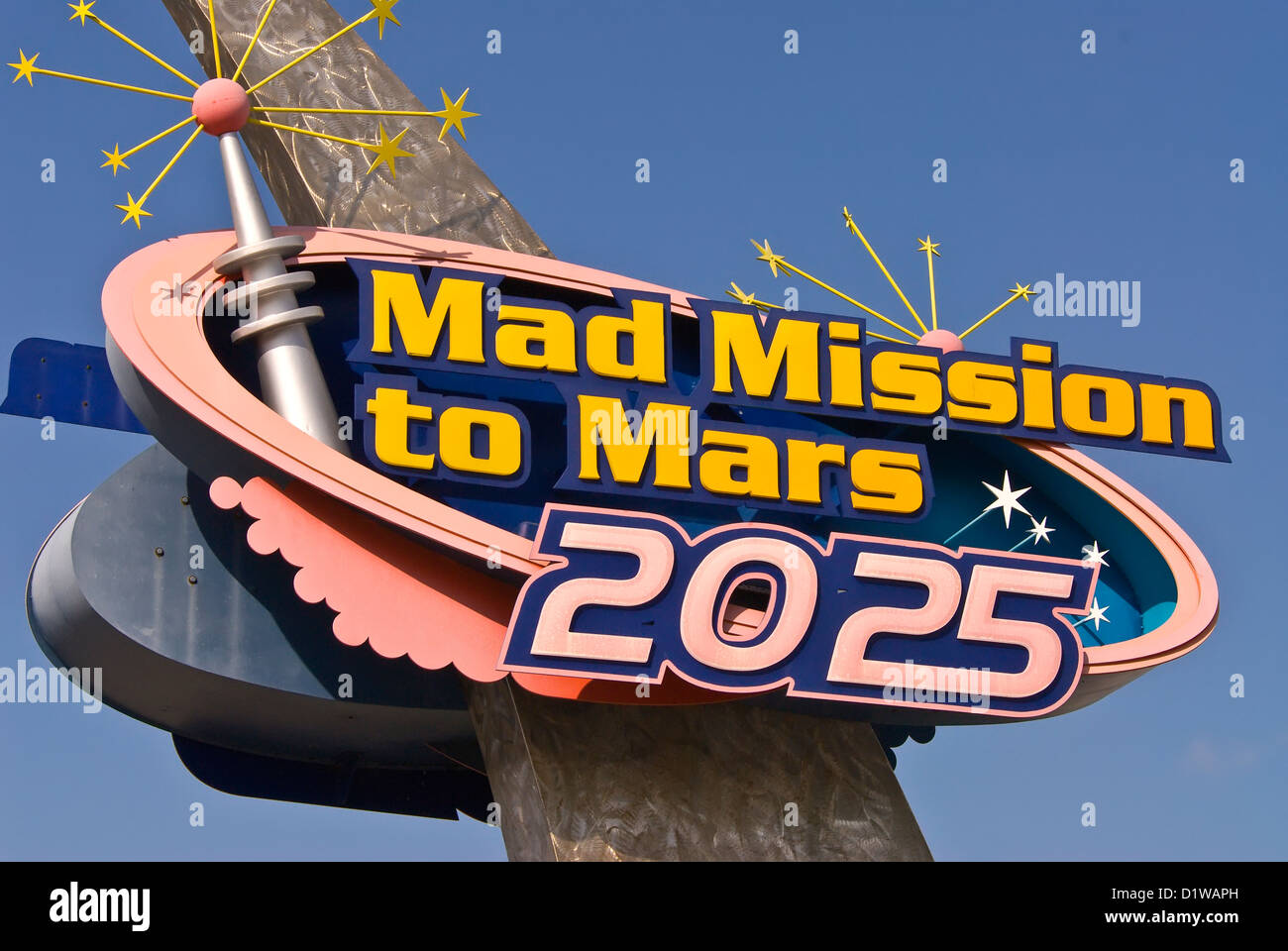 Mad Mission to Mars 2025 attraction sign Kennedy Space Center Visitor