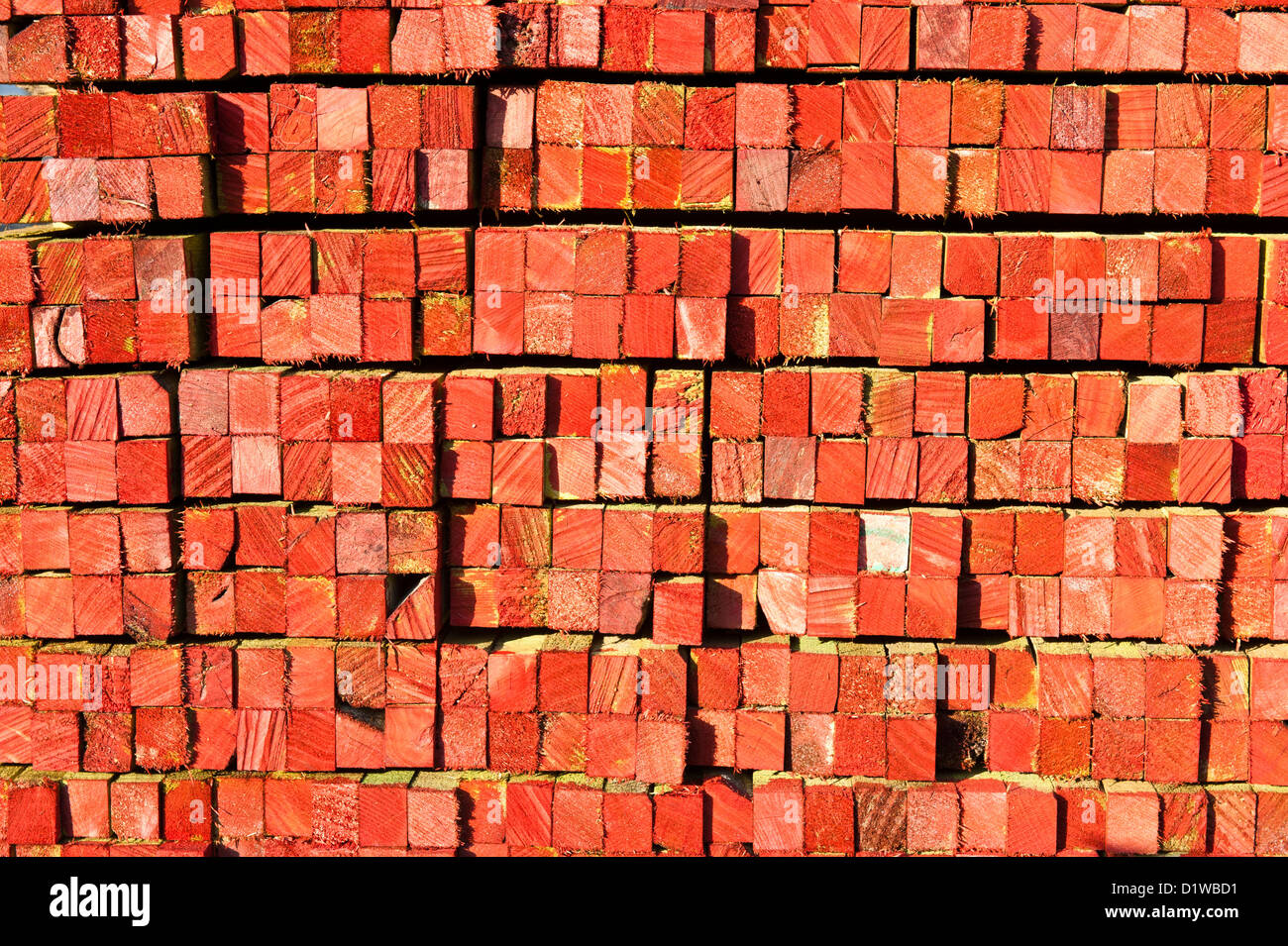 Timber ends in a lumber yard, Taiwan Stock Photo Alamy