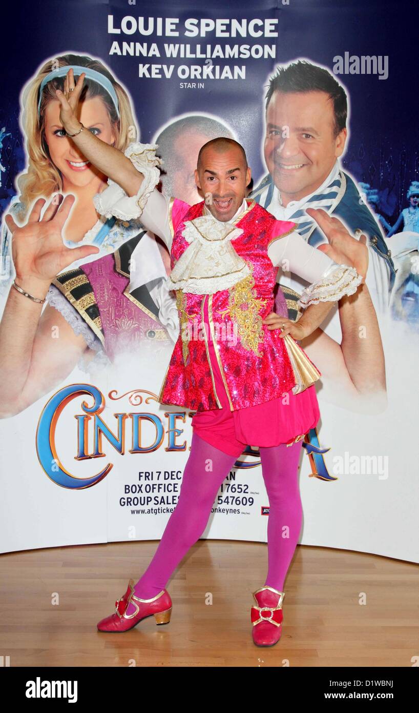 Louie Spence pulled out of his pantomime performance in 'Cinderella' at Milton Keynes after his mother Pat passed away at the weekend. The 43 yo reality star and dancer announced the sad news to fans on Twitter on Sunday "He wrote: 'I'm sorry for all who went to Panto @ Milton Keynes today & I wasn't on, but my Mum has just Passed & I was with my Family.x" PHOTO - 'Cinderella' Pantomime Press Launch at Milton Keynes Theatre, Bucks - September 21st 2012. This year's Pantomine stars Pineapple Dance studio's Louie Spence, Children's TV Presenter Anna Williamson, Five Star's Deniece Pearson and co Stock Photo