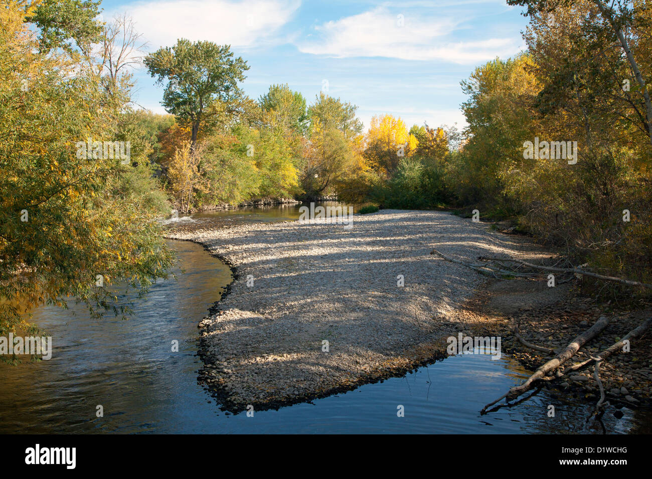 Boise River greenbelt walk, Boise, Idaho, 2012. Stock Photo