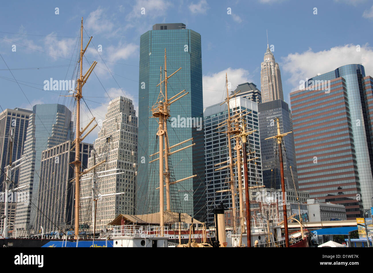 South Street Seaport, New York City, USA Stock Photo Alamy