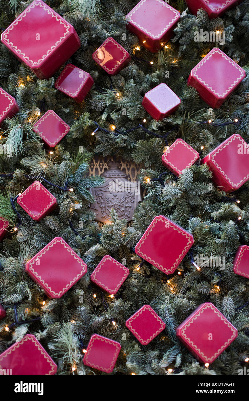 Christmas Decorations on the streets of London England Stock Photo Alamy