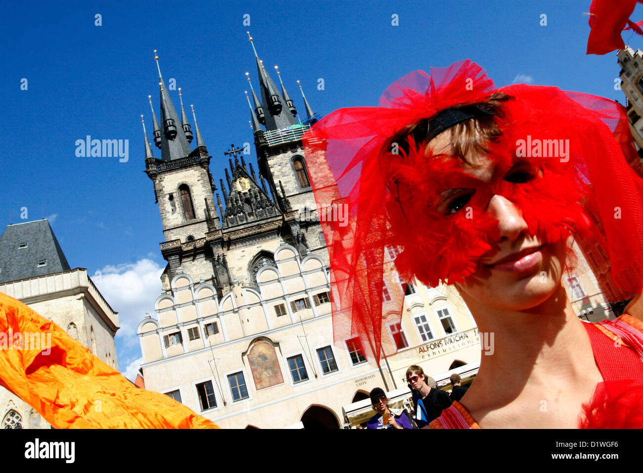 Festival of Street Theatre Prague Czech Republic Stock Photo