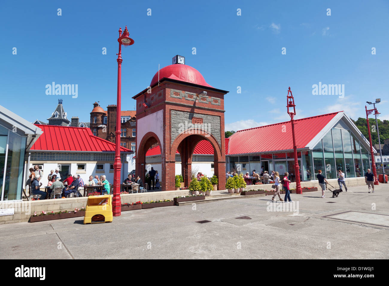 Eeusk Fish Restaurant on the North Pier of Oban in Argyll Scotland