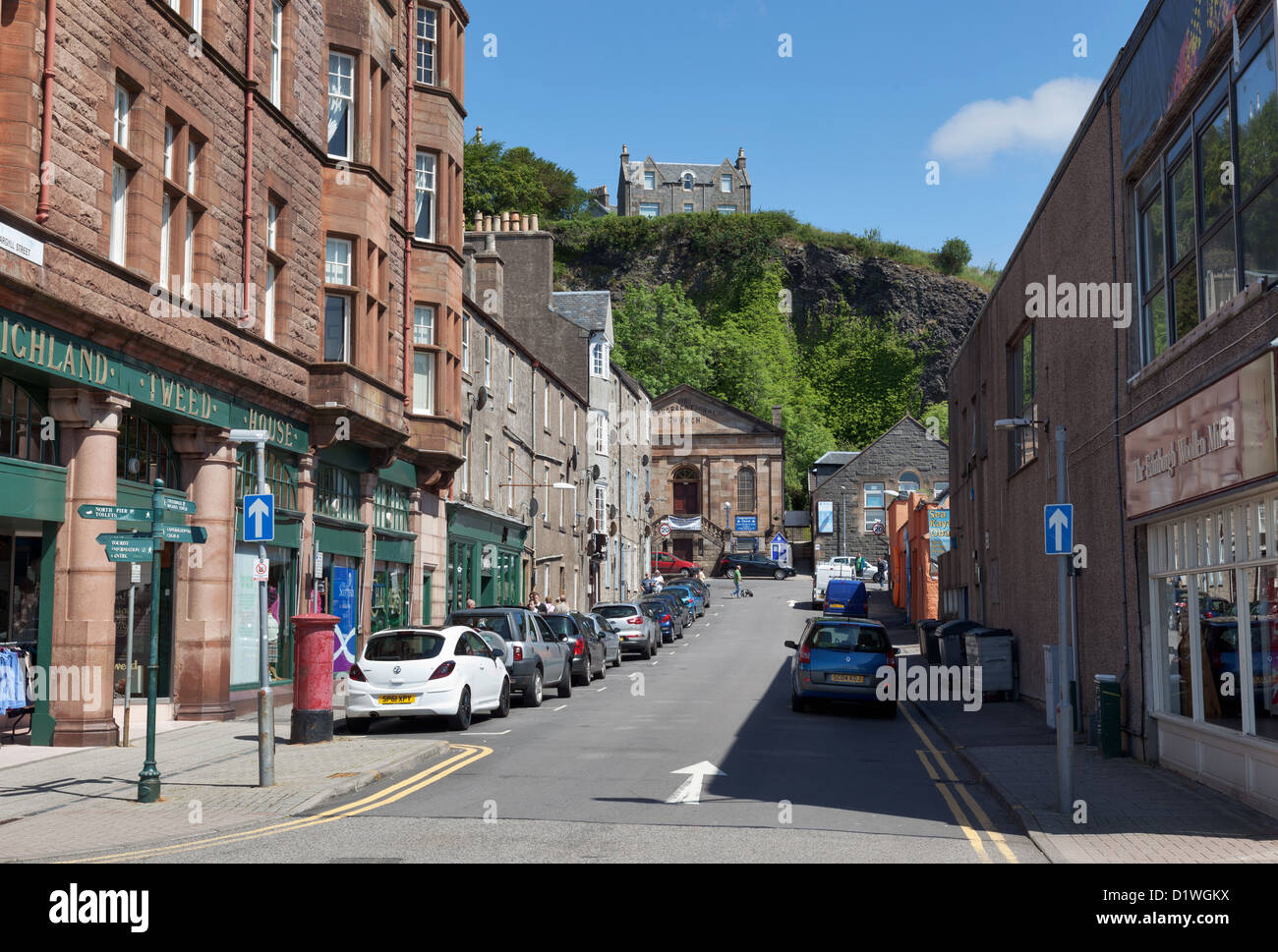 Oban town centre Argyll Scotland Stock Photo