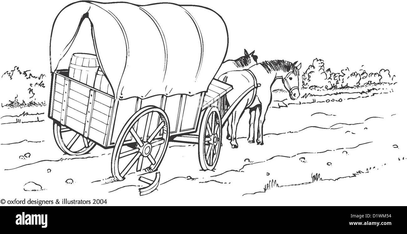 Wild west wagon train hires stock photography and images Alamy