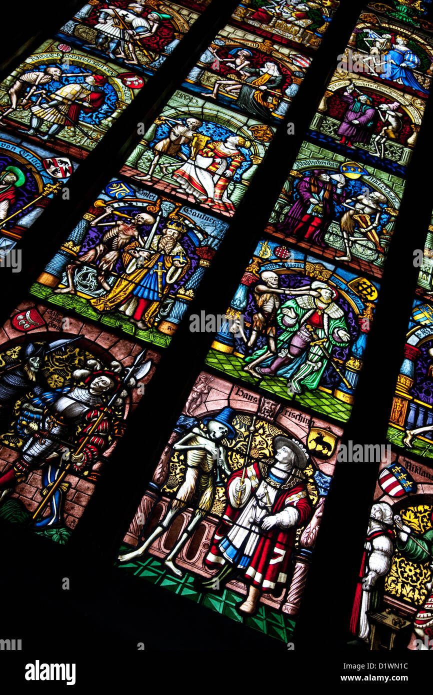 Stained Glass Window, Berner Munster Cathedral; Bern; Switzerland