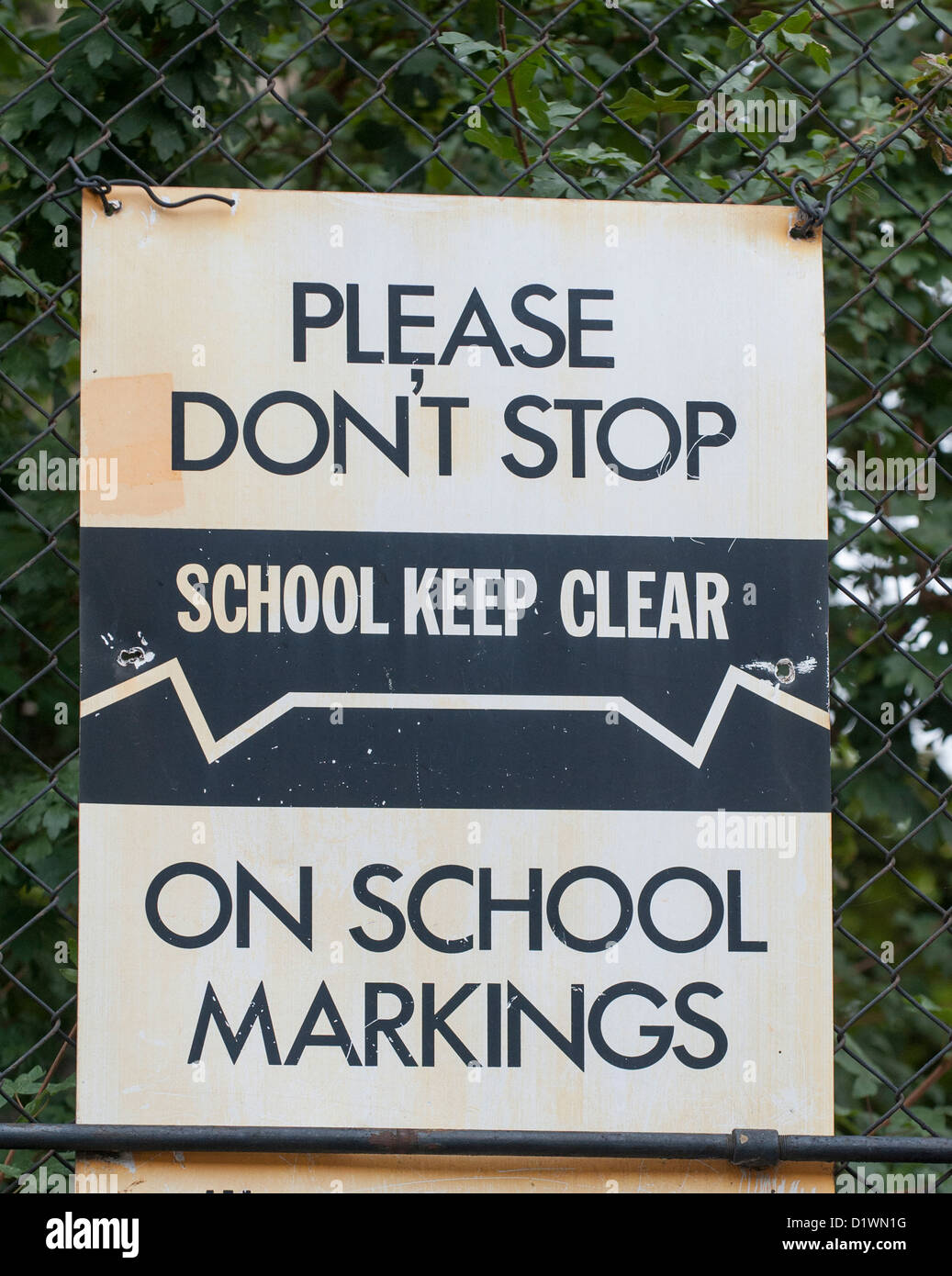 School keep clear sign hires stock photography and images Alamy