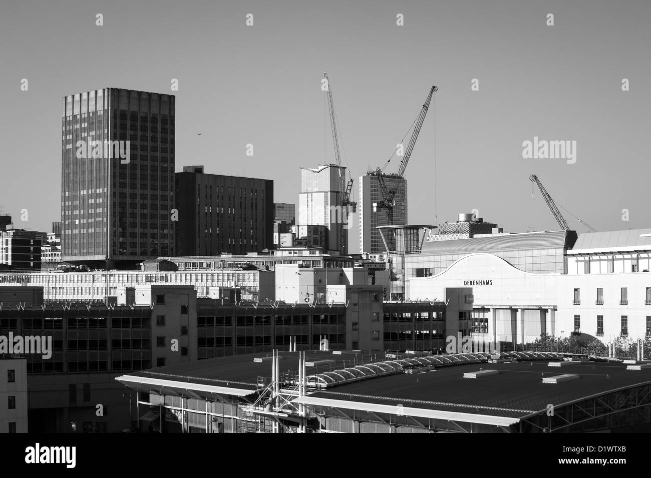 Birmingham city centre skyline, UK Stock Photo