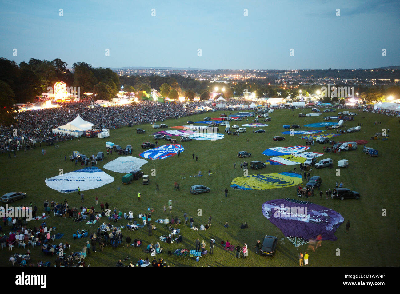 Bristol International Balloon Fiesta Night Glow Stock Photo Alamy