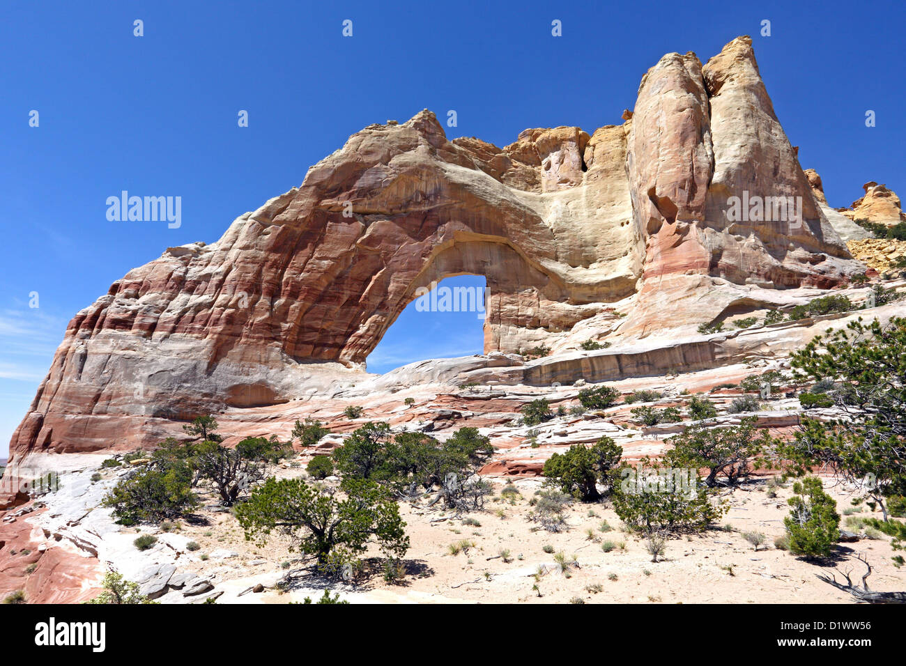 White Mesa Arch, Navajo Reservat, near Tuba City, Arizona, USA Stock