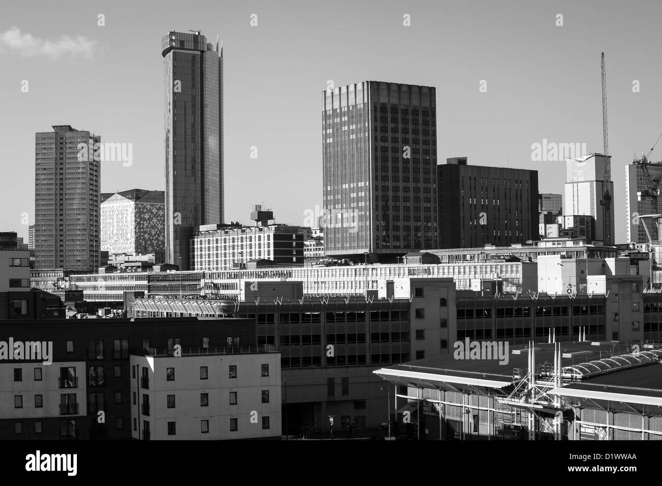 Birmingham city centre skyline, UK Stock Photo