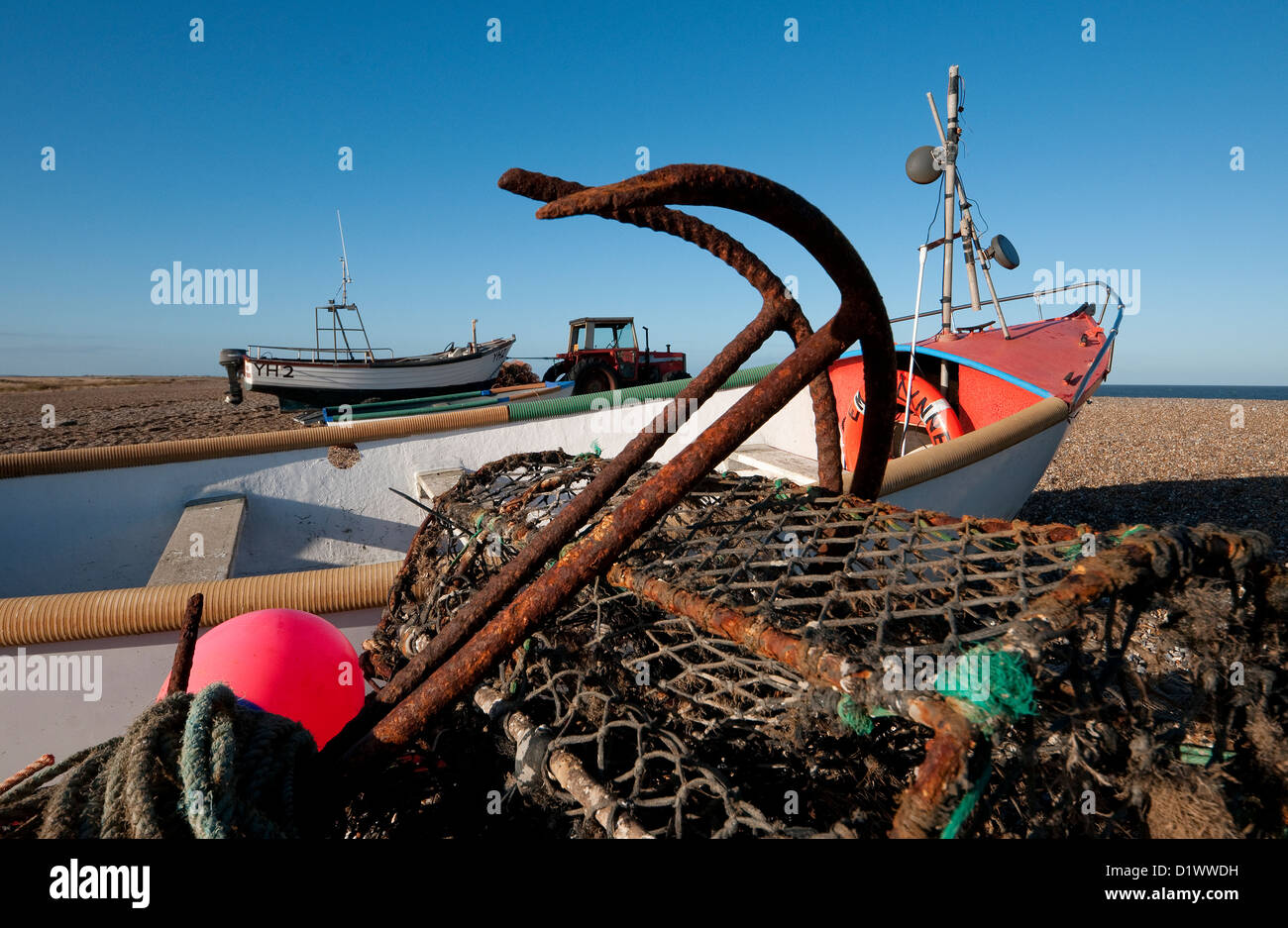 Fishing boats on the beach hi-res stock photography and images - Alamy
