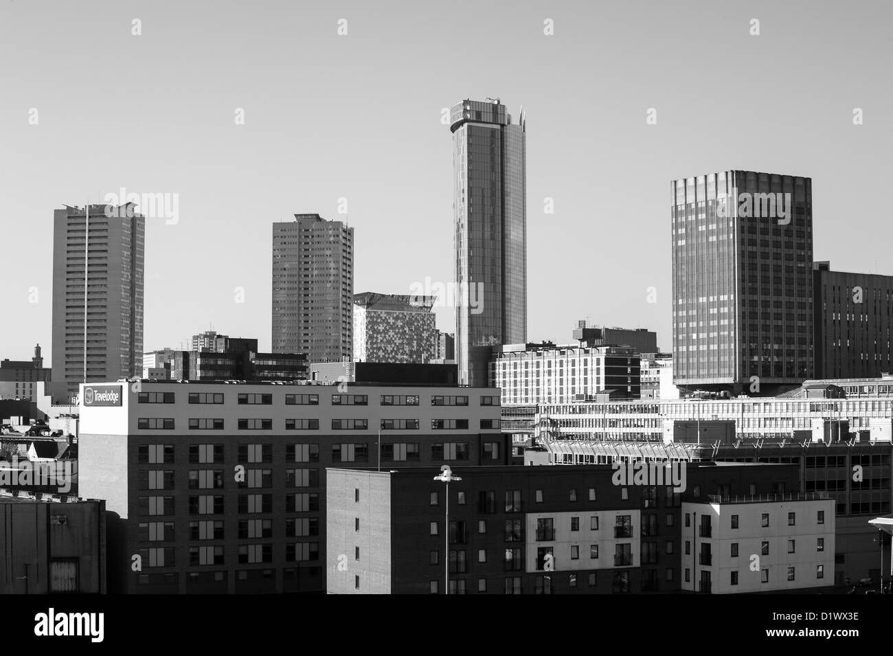 Birmingham city centre skyline Stock Photo