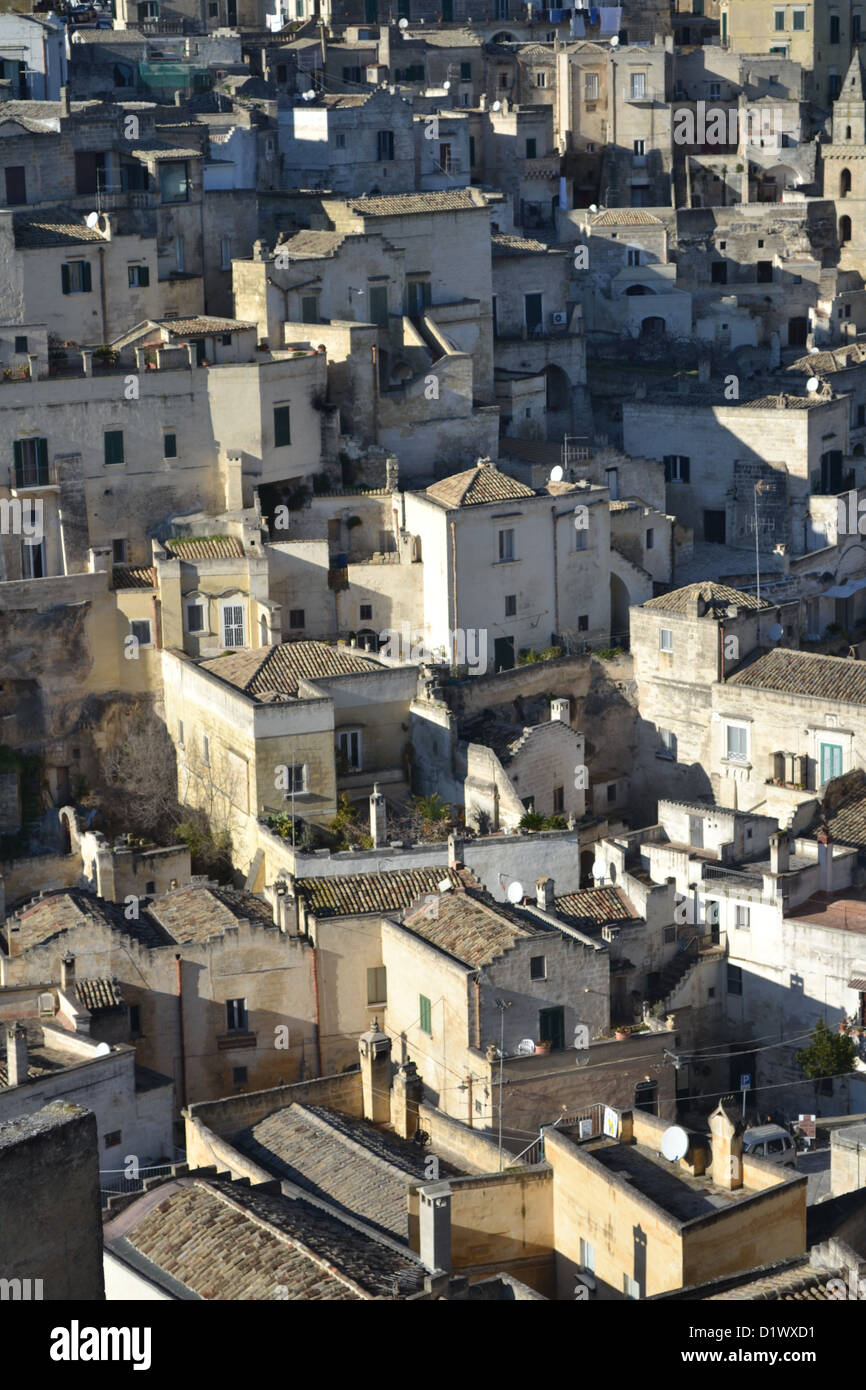 Matera cave houses hi-res stock photography and images - Alamy