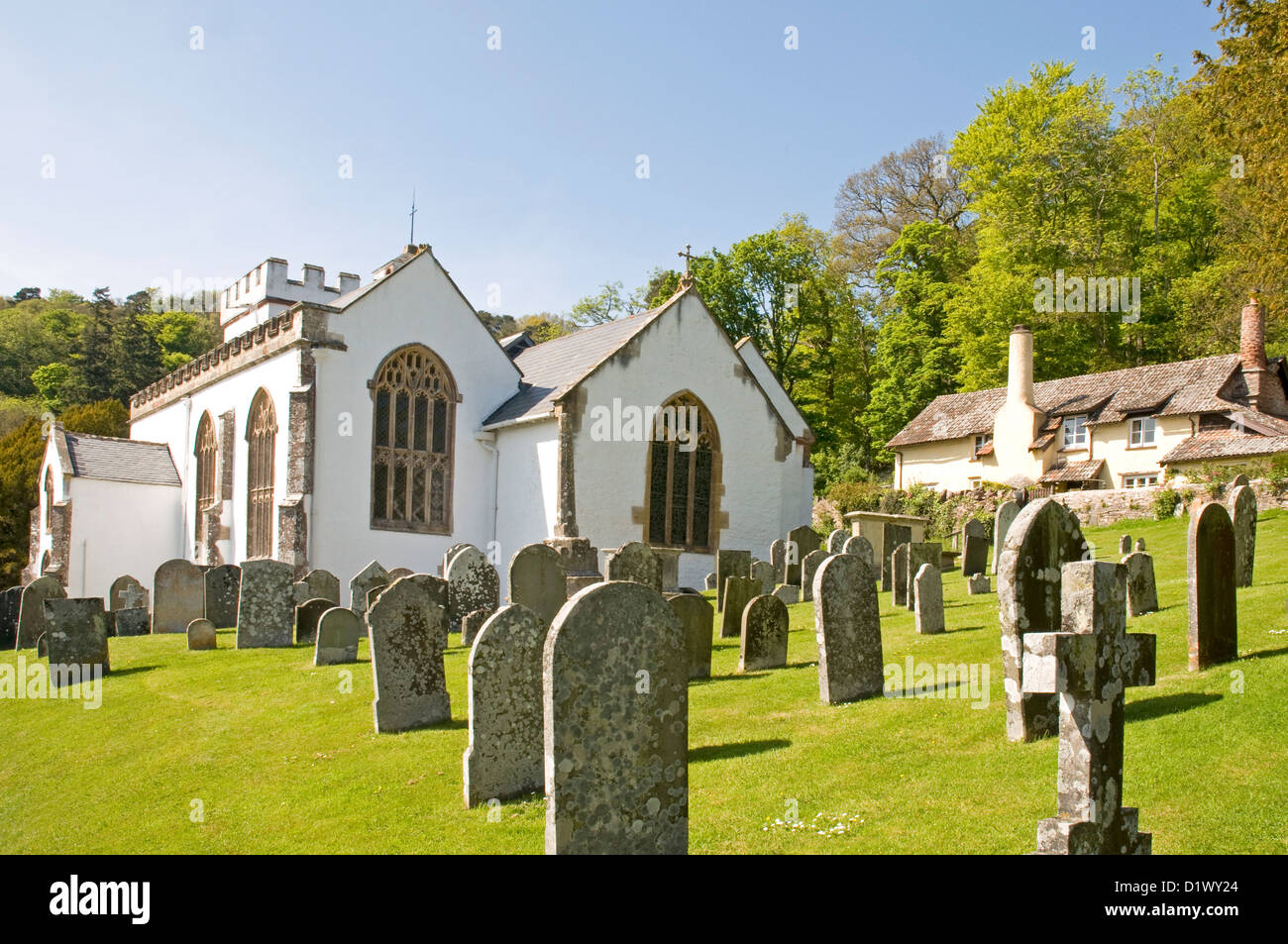 All Saints  Church, Somerset places church Selworthy All Saints Stock Photo