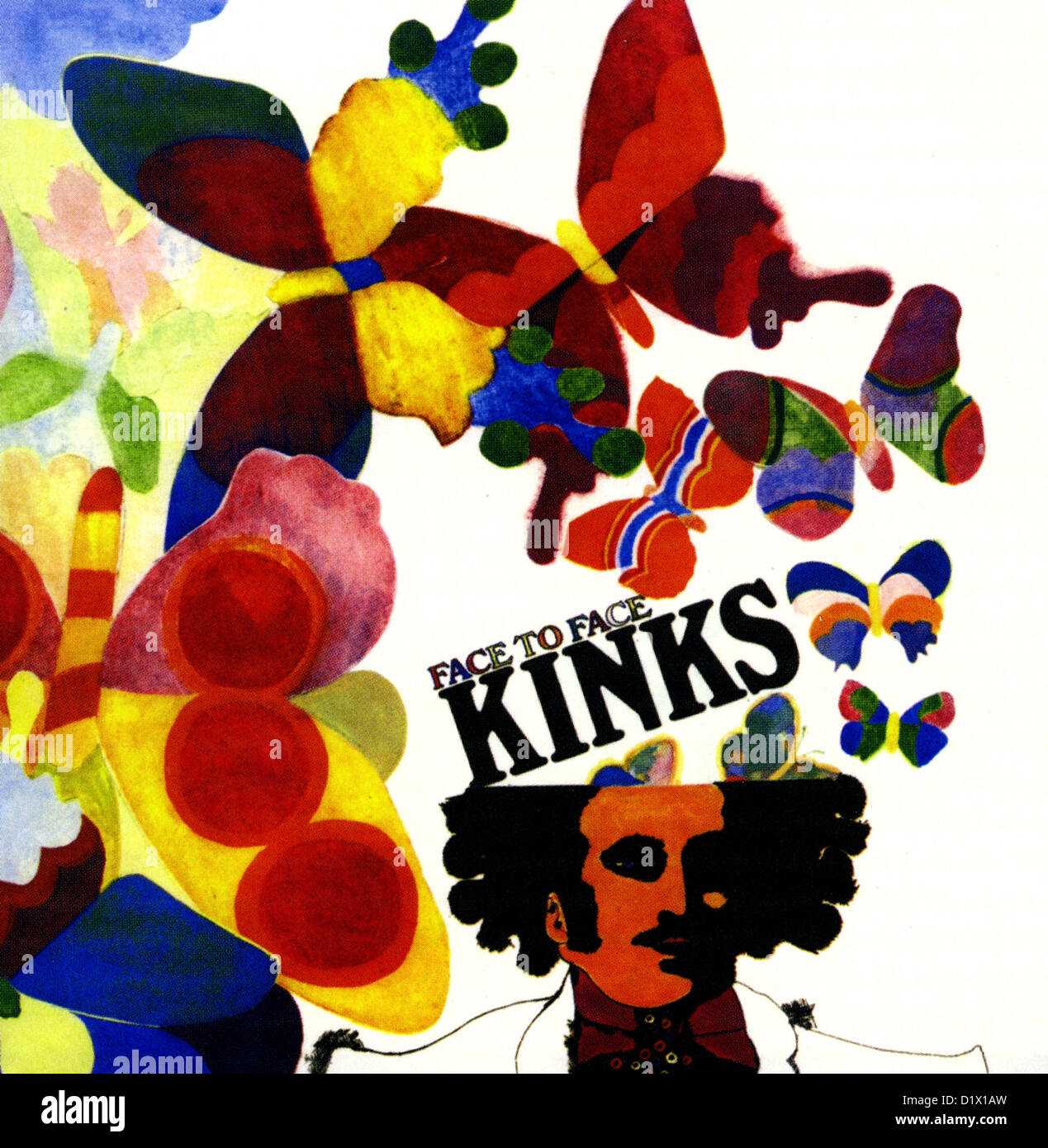 FACE TO FACE Album cover for 1966 Kinks release on Pye Records Stock Photo Alamy
