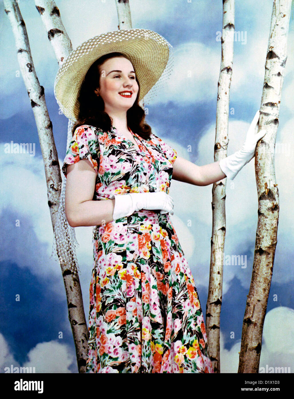 DEANNA DURBIN Canadian-American film actress about 1945 Stock Photo