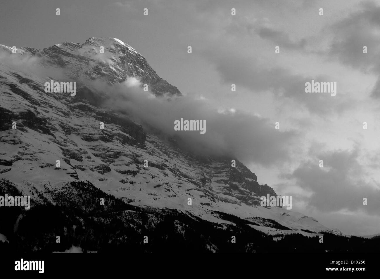 The north face of the eiger Black and White Stock Photos & Images - Alamy