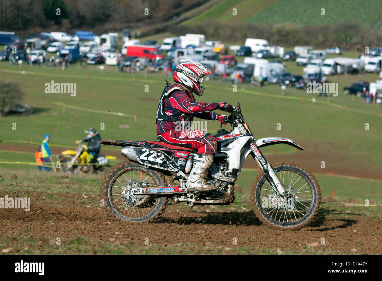 Moto Cross Racing; Cornwall; UK Stock Photo