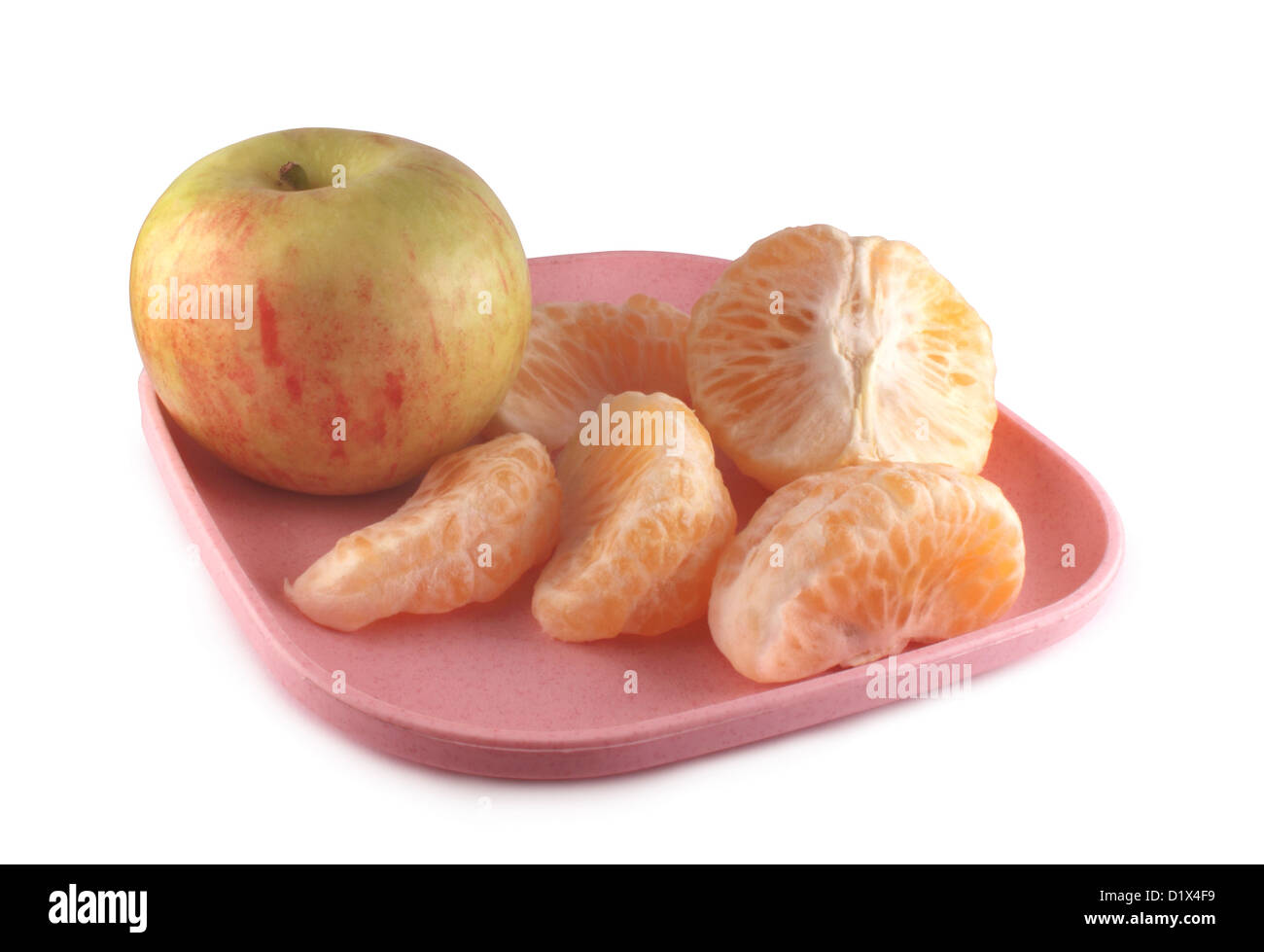 Apple with oranges Stock Photo