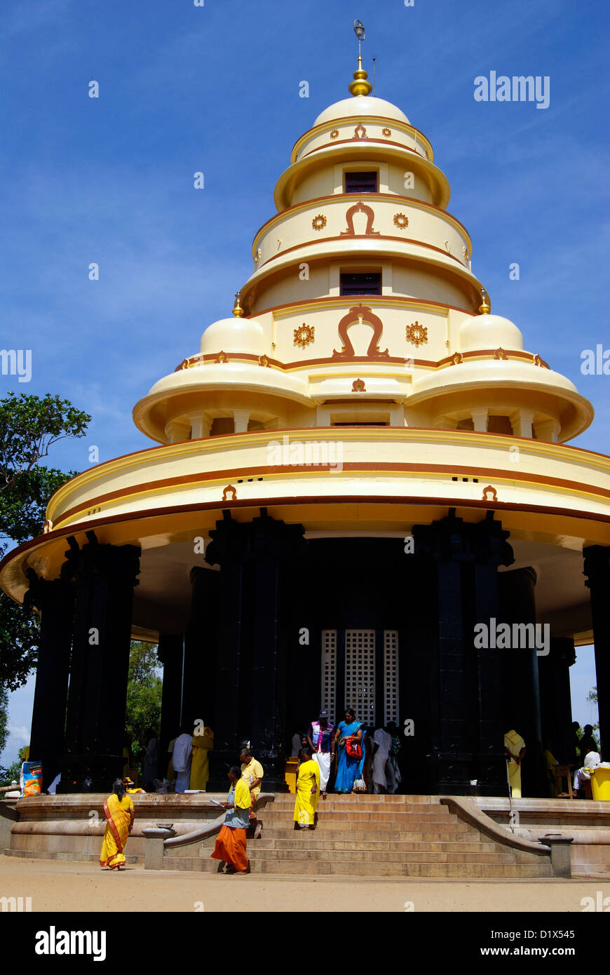 Sivagiri Mutt Temple pilgrimage tomb of Social reformer Sage Sri Narayana Guru in Varkala Kerala India Stock Photo
