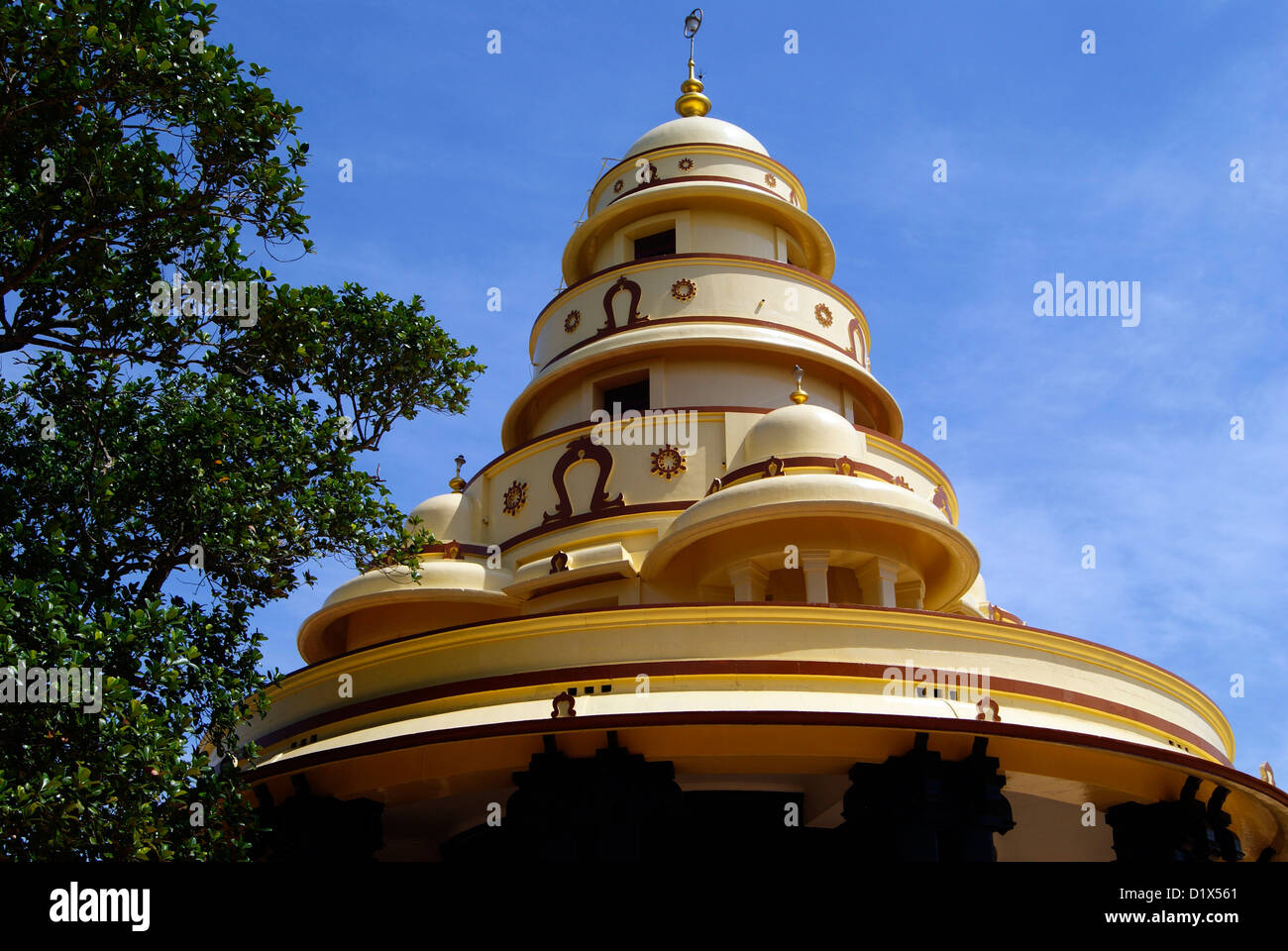 Sivagiri Mutt Temple in Varkala Top Most Tomb Architecture View Stock Photo