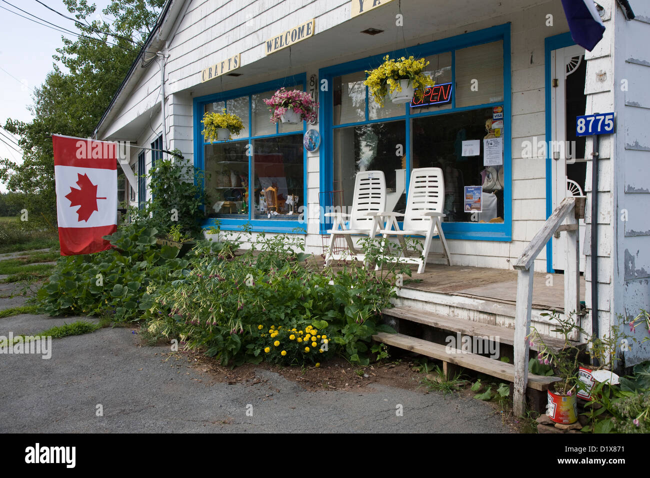 Craft and souvenir shop in Nova Scotia, Canada Stock Photo Alamy