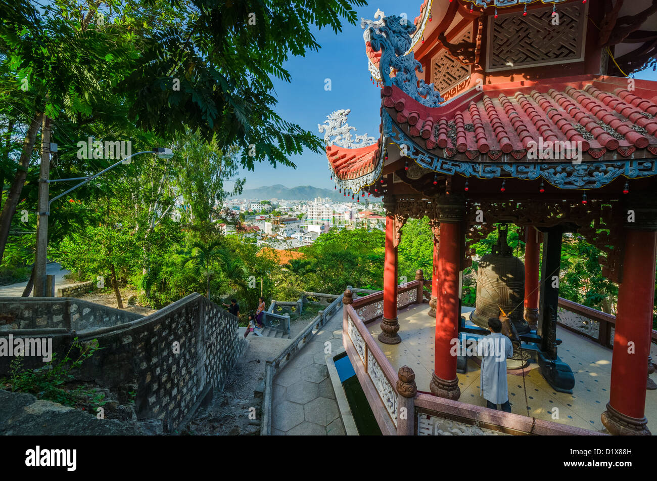 Long Son Pagoda. Nha Trang, Vietnam Stock Photo