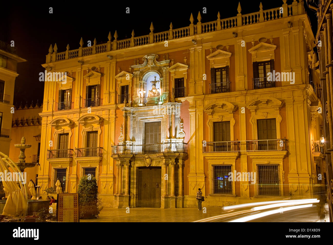 Archbishop Palace Malaga Andalusia Spain Stock Photo