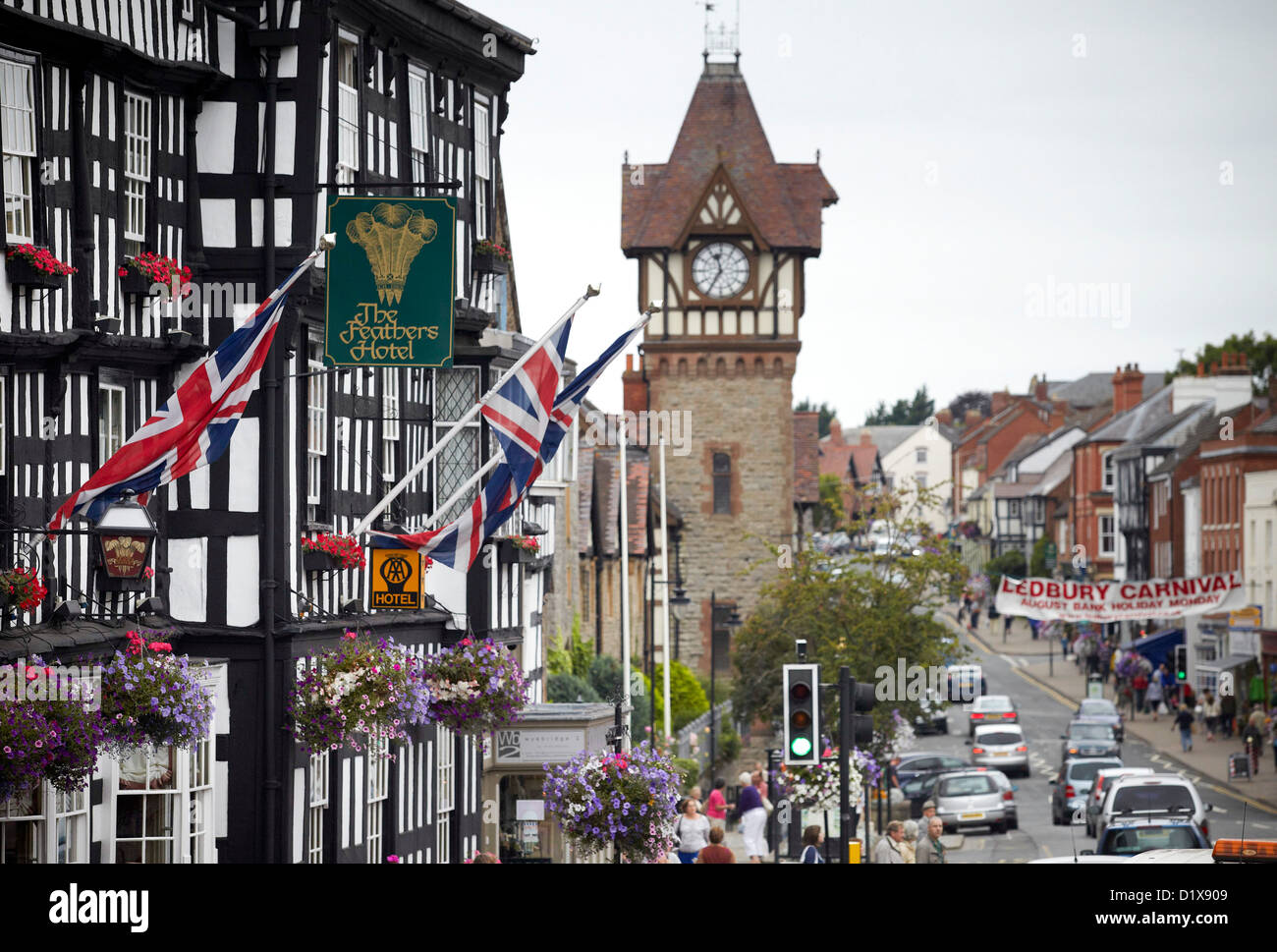 Ledbury Market Town in Herefordshire, England Stock Photo Alamy