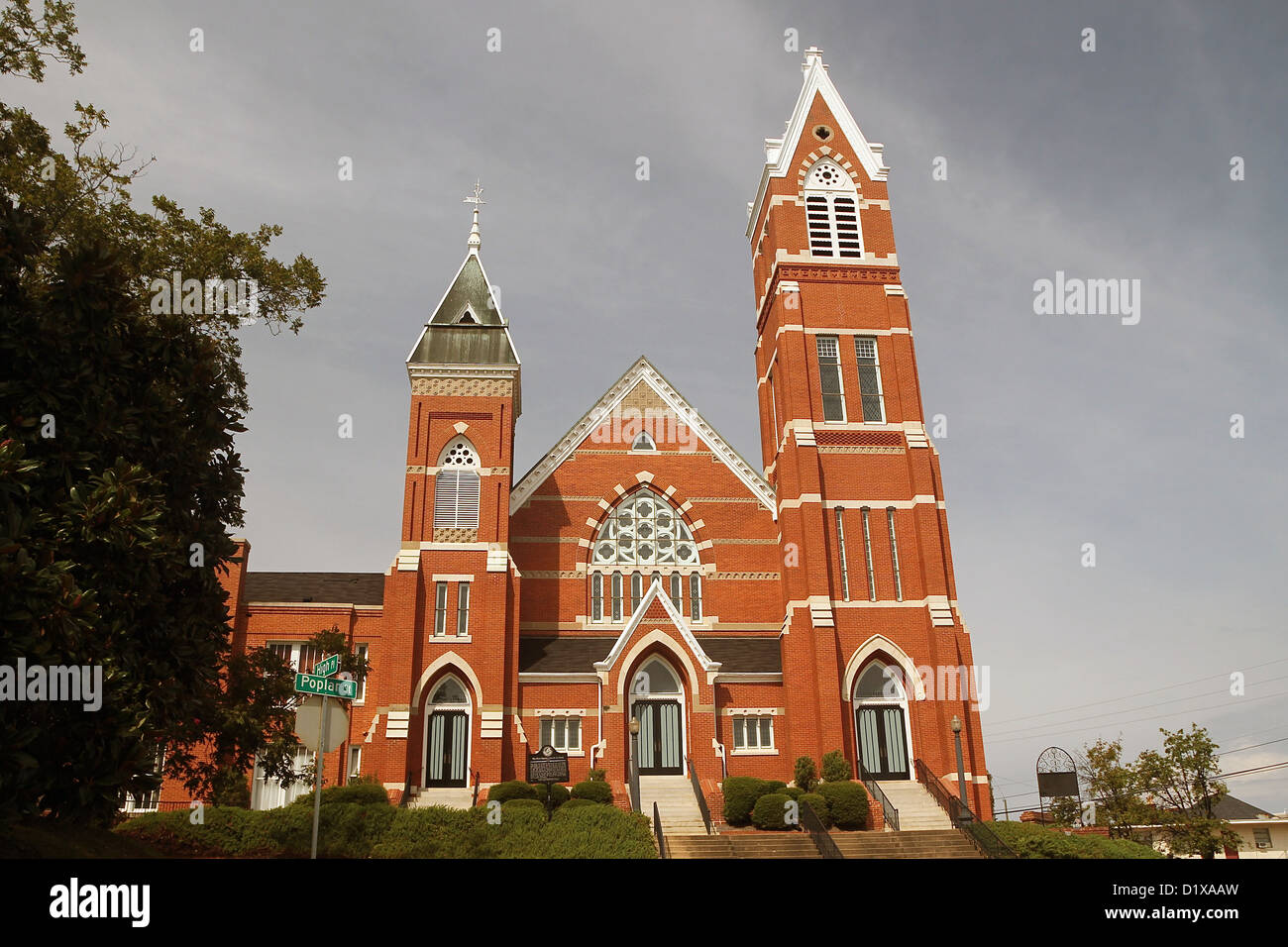 First Baptist Church of Christ, Macon, Stock Photo Alamy