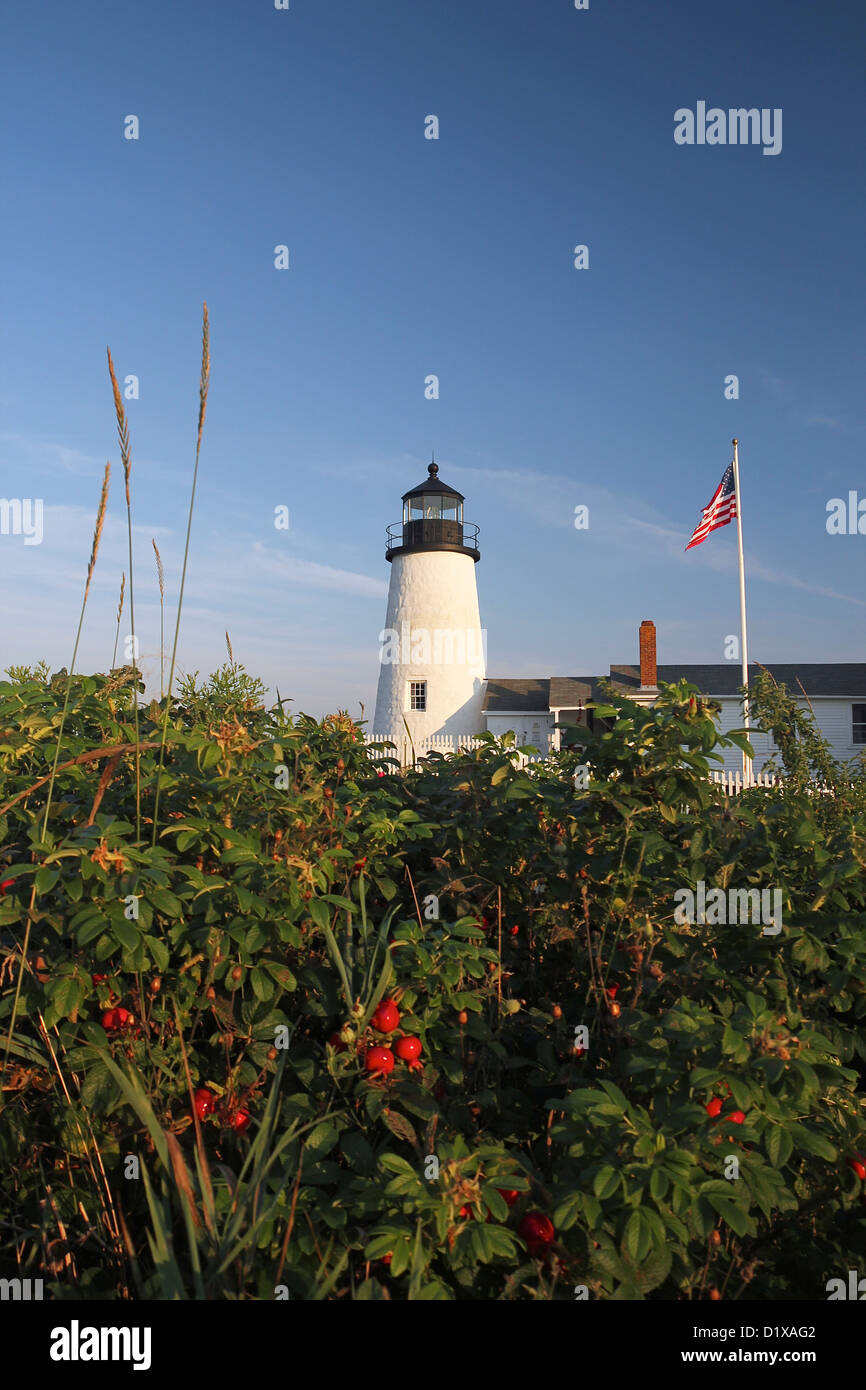 Pemaquid Point LIght, Bristol, Maine Stock Photo