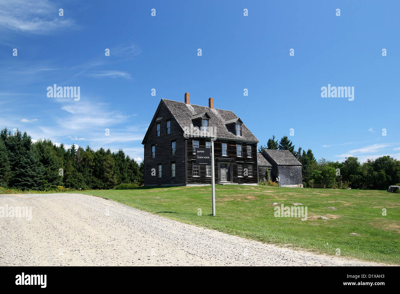 The Olsen house, which is the home in Andrew Wyeth's painting