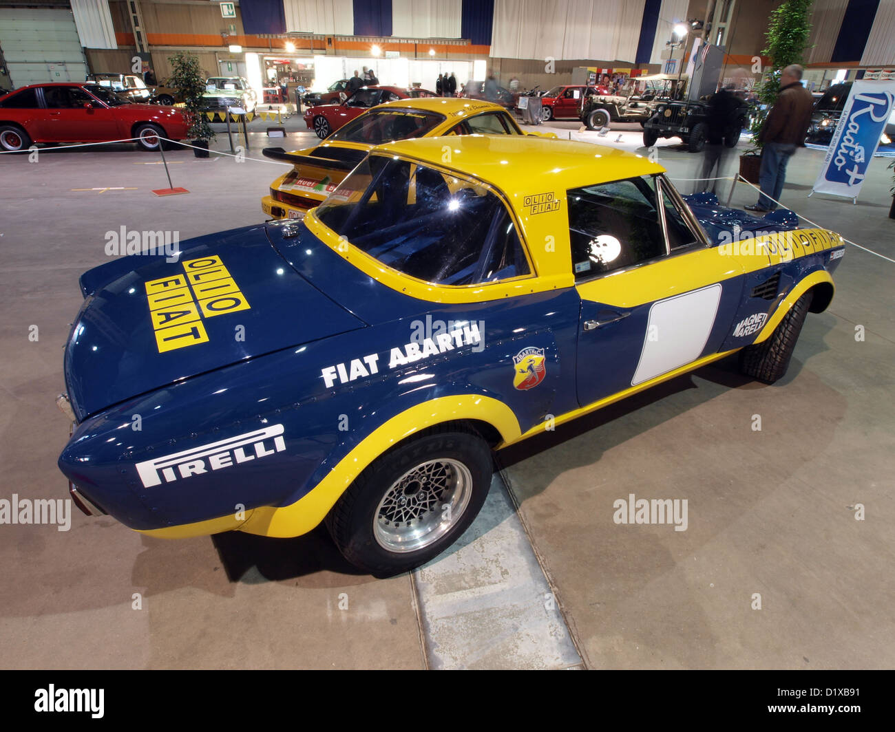Liege Vintage show 2010 Fiat 124 sport Abarth G4 (1975) Stock Photo