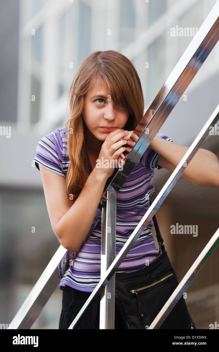 Teenage girl looking away Stock Photo - Alamy