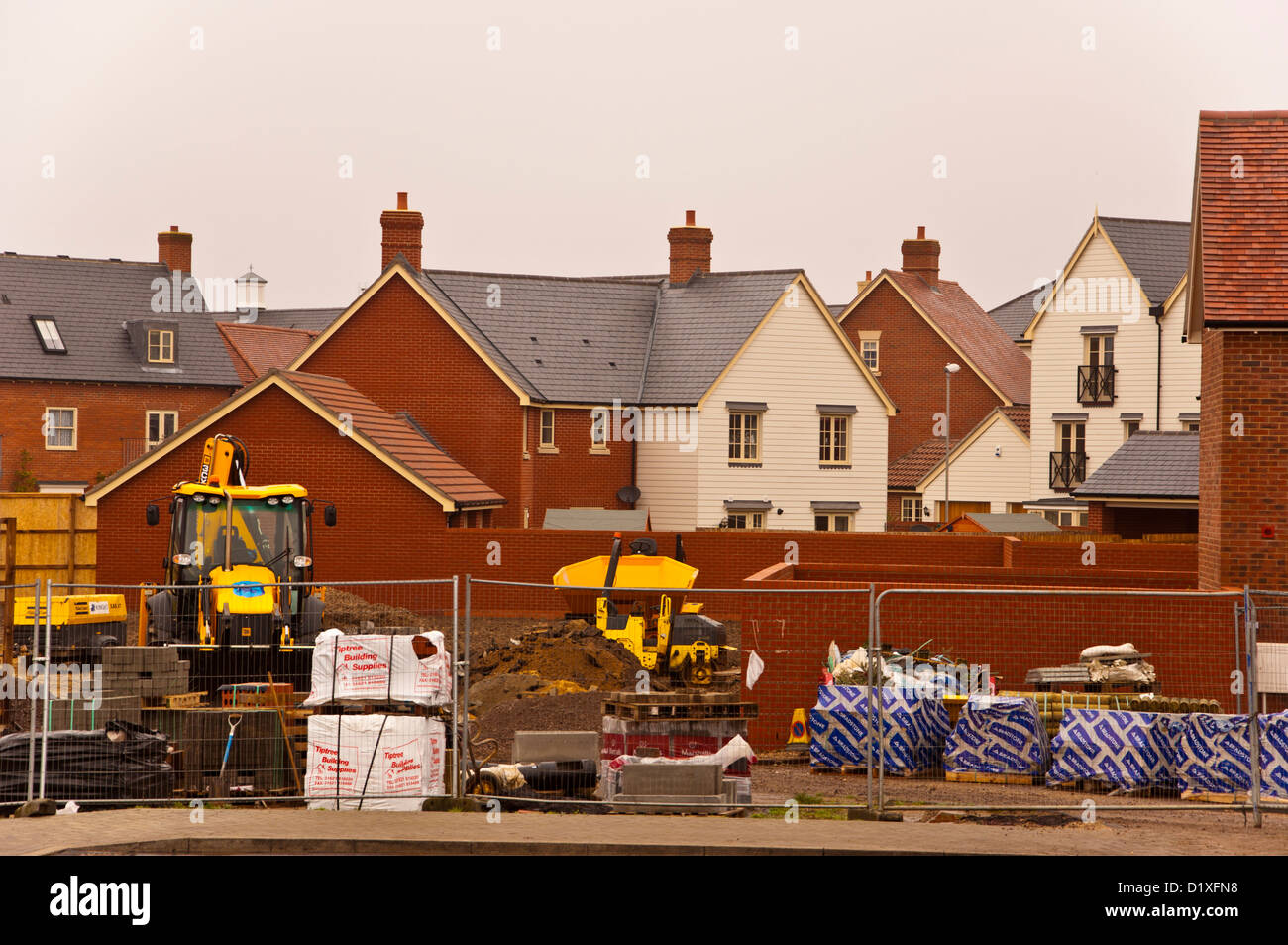 New housing development executive homes Stock Photo Alamy