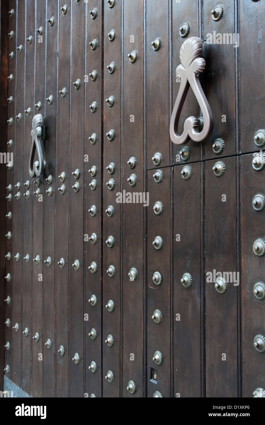 Ornate Wooden Door Stock Photo - Alamy