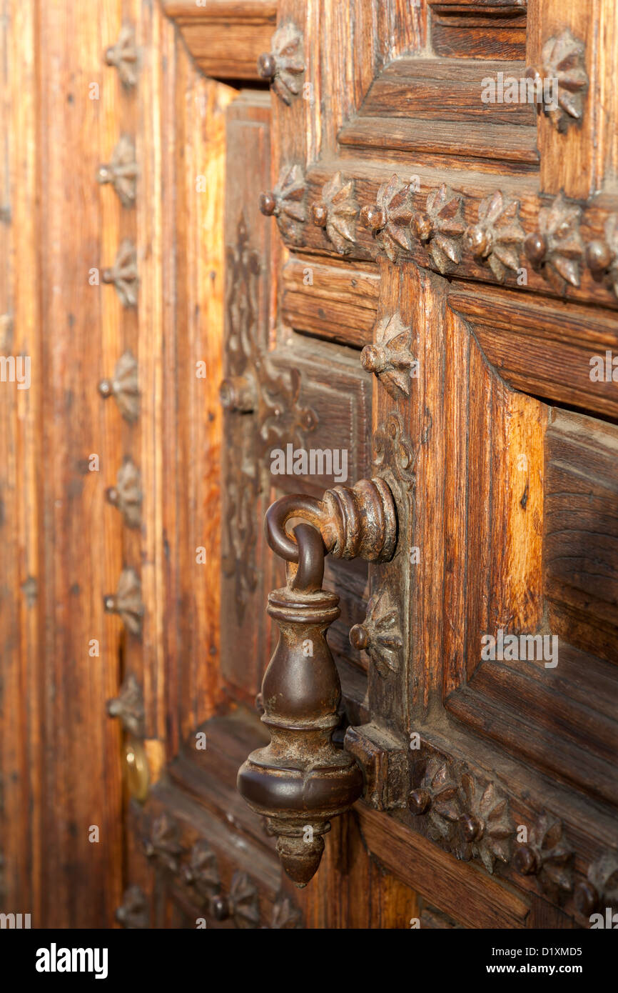 Ornate Wooden Door Stock Photo - Alamy
